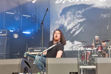 Rock grubu Atlas hafta sonu gerçekleştirir İsa uçmuş. Kiev, Ukrayna.