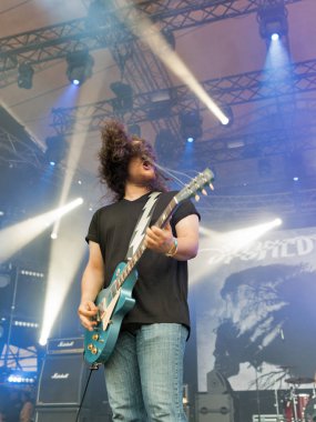 Rock grubu Atlas hafta sonu gerçekleştirir İsa uçmuş. Kiev, Ukrayna.