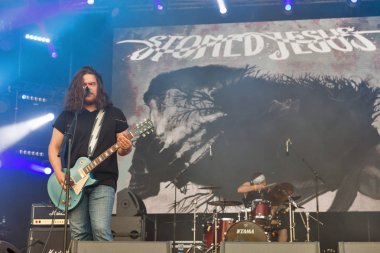 Rock grubu Atlas hafta sonu gerçekleştirir İsa uçmuş. Kiev, Ukrayna.