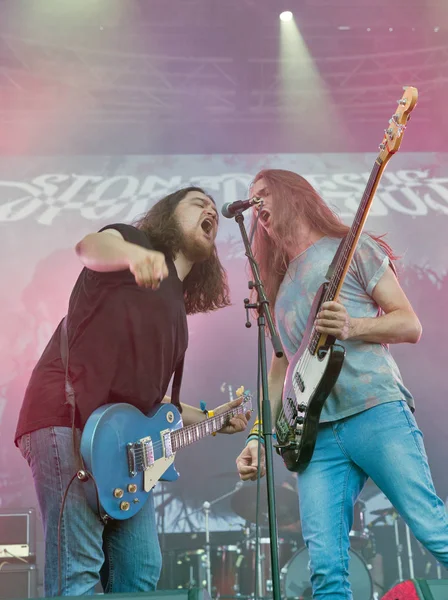 Rock grubu Atlas hafta sonu gerçekleştirir İsa uçmuş. Kiev, Ukrayna.