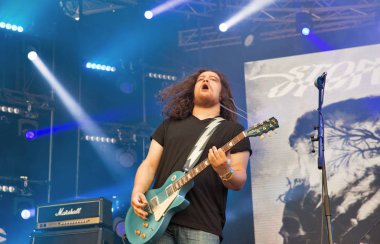 Rock grubu Atlas hafta sonu gerçekleştirir İsa uçmuş. Kiev, Ukrayna.