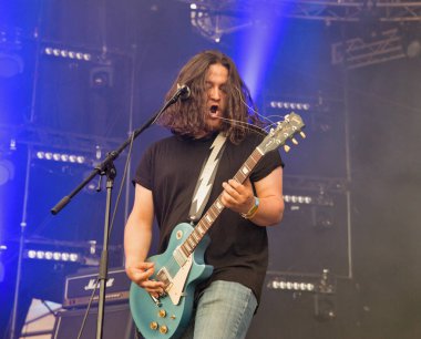 Rock grubu Atlas hafta sonu gerçekleştirir İsa uçmuş. Kiev, Ukrayna.