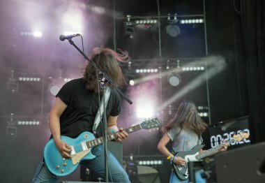 Rock grubu Atlas hafta sonu gerçekleştirir İsa uçmuş. Kiev, Ukrayna.