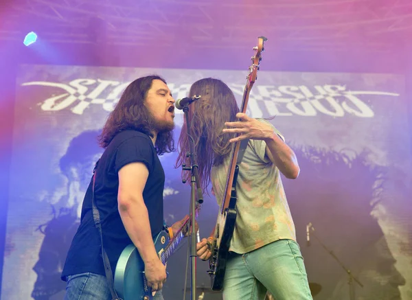 Rock grubu Atlas hafta sonu gerçekleştirir İsa uçmuş. Kiev, Ukrayna.