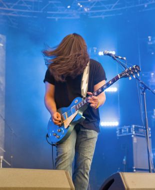 Rock grubu Atlas hafta sonu gerçekleştirir İsa uçmuş. Kiev, Ukrayna.