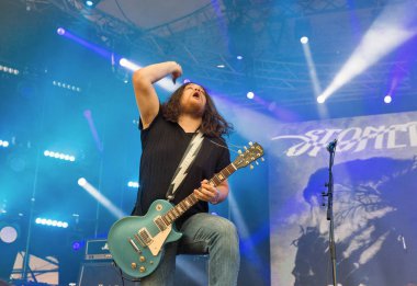 Rock grubu Atlas hafta sonu gerçekleştirir İsa uçmuş. Kiev, Ukrayna.