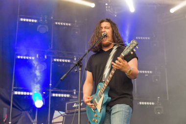 Rock grubu Atlas hafta sonu gerçekleştirir İsa uçmuş. Kiev, Ukrayna.