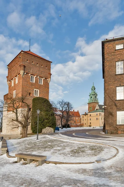 Башня Вавельского замка в Мбаппе, Польша — стоковое фото