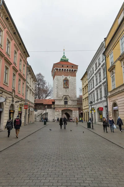 Saint Florian Gate in Krakau, Polen. — Stockfoto
