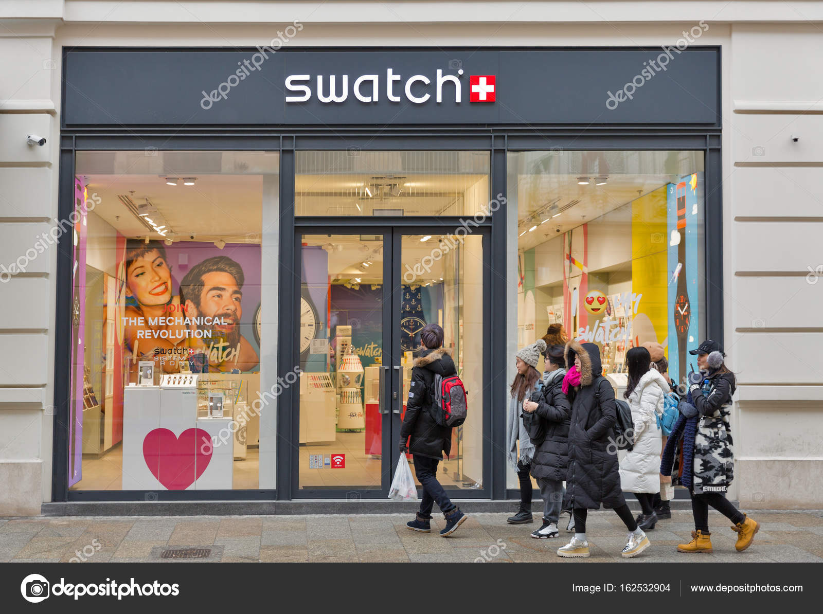 Swatch store on Florianska Street in Krakow Old Town Poland