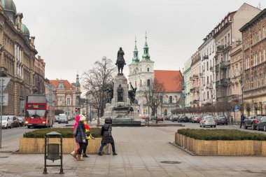 Grunwald Savaşı anısına anıt. Krakow, Polonya.