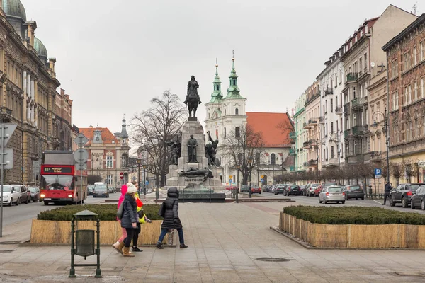 Grunwald Savaşı anısına anıt. Krakow, Polonya.