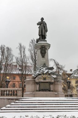 Polonyalı şair Adam Mickiewicz, Varşova, Polonya Anıtı.
