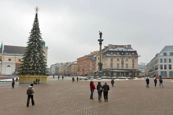 Castle square, Varsó, Lengyelország. — Stock Fotó