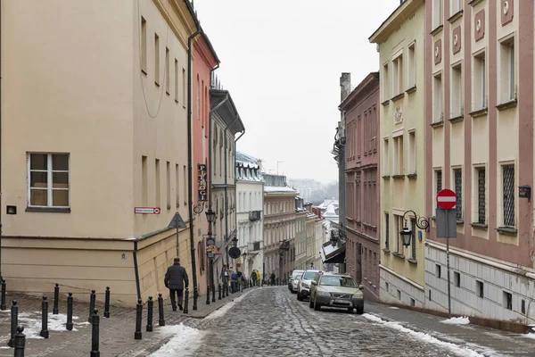 Bednarska Straße in der Warschauer Altstadt, Polen. — Stockfoto