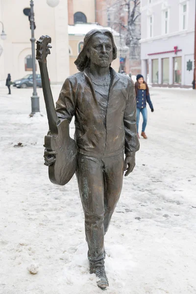 Monumento al músico Tadeusz Nalepa en Rzeszow, Polonia . — Foto de Stock