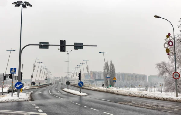 Ponte Castle no inverno. Rzeszow, Polónia . — Fotografia de Stock