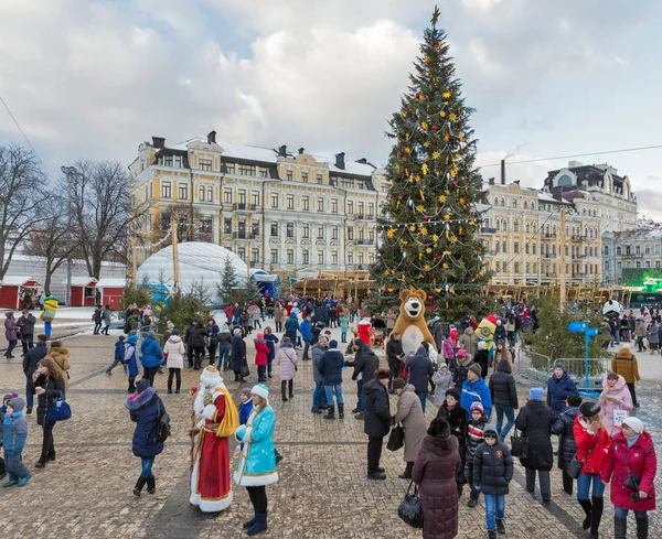 Christmas fair in Kiev, Ukraine. . — Stock Photo, Image