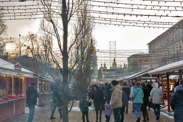 Kiev, Ukrayna içinde adil Noel. — Stok fotoğraf