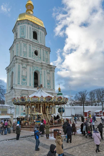 Kiev, Ukrayna St. Sophia Katedrali. Noel zamanı.