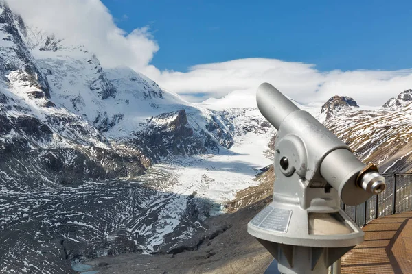 Telescopio turistico a Grossglockner, Alte Alpi, Austria . — Foto Stock