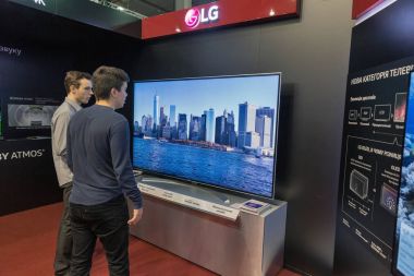 LG standında sırasında Cee 2017 Kiev, Ukrayna