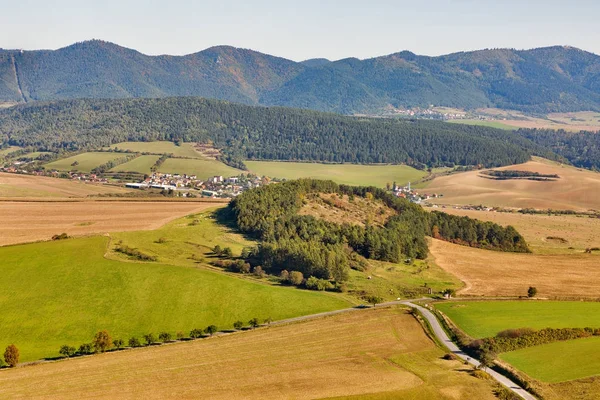 Vista aerea dal Castello di Spis, Slovacchia . — Foto Stock