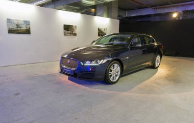 Kiev, Ukrayna Jaguar Xe ile sergi.