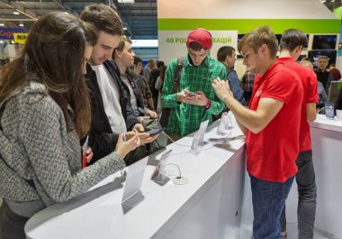 Asus standında Cee 2017 Kiev, Ukrayna