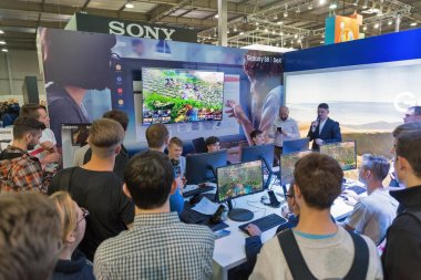 Samsung standında sırasında Cee 2017 Kiev, Ukrayna