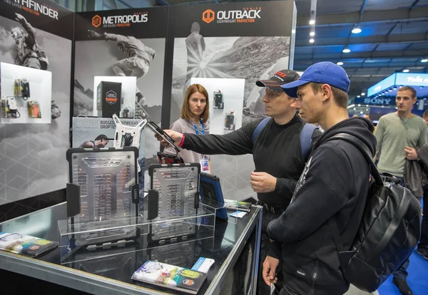 Stand de la UAG en CEE 2017 en Kiev, Ucrania —  Fotos de Stock