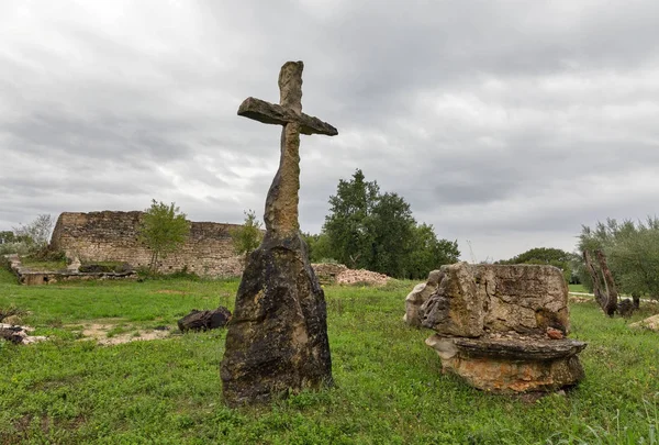 Antiguo sitio de excavaciones cerca de Station Blek, Istria, Croacia . — Foto de Stock