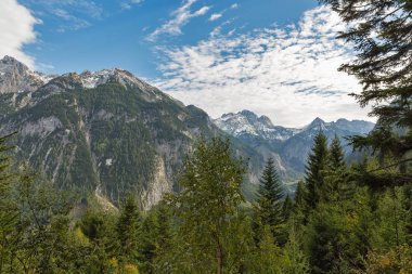Alp manzara Western Carinthia, Avusturya.