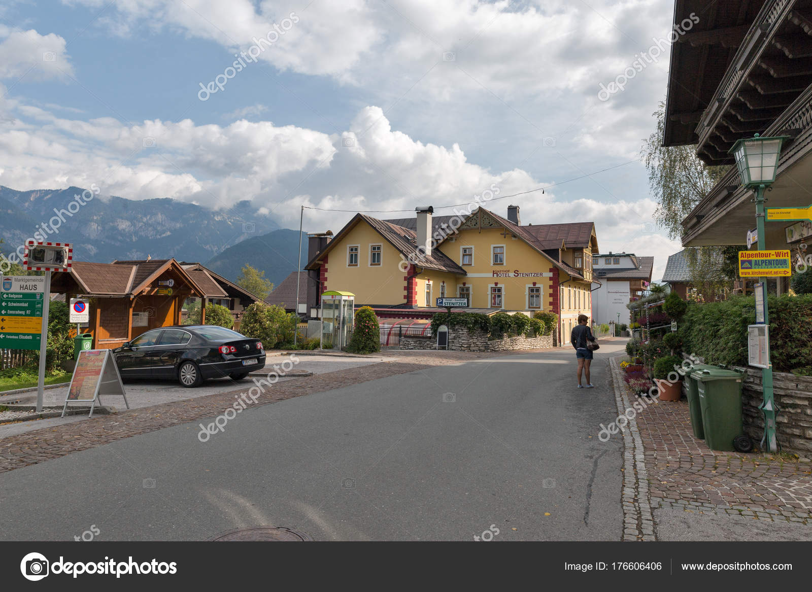 Rural Architecture In Haus Styria Austria Stock Editorial