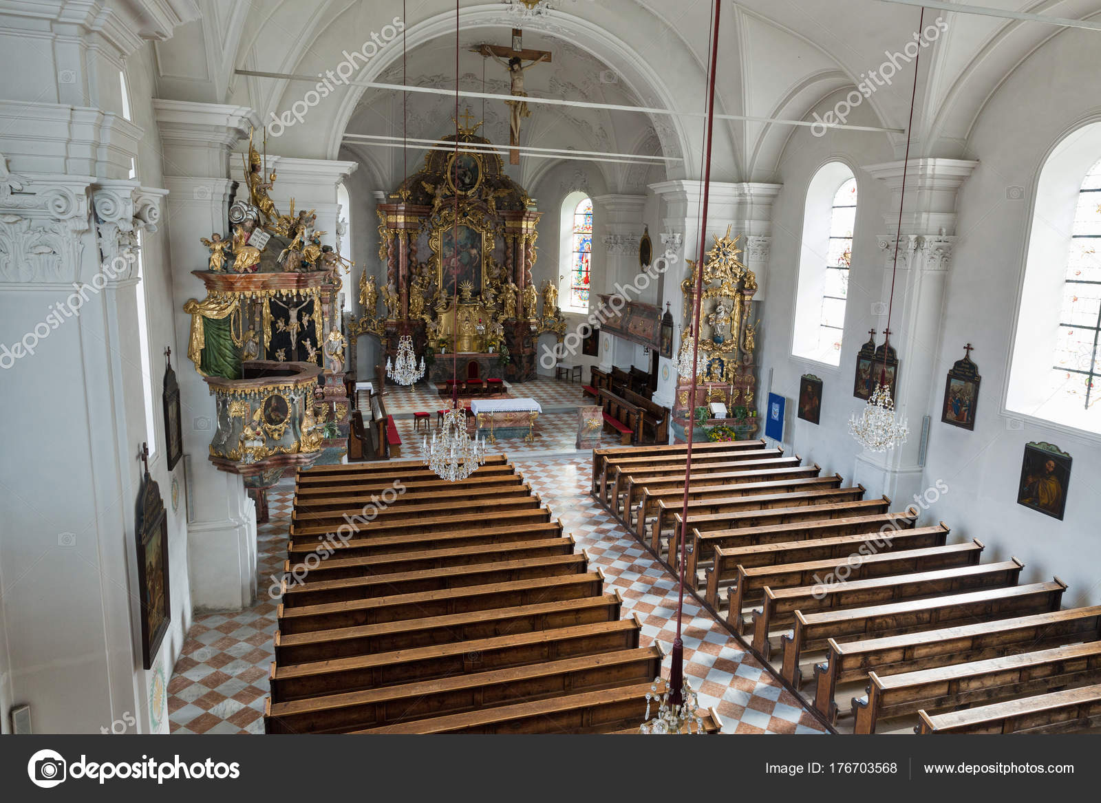 Saint John The Baptist Church Interior In Haus Styria