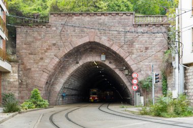 Tramvay tünel Bratislava, Slovakya.