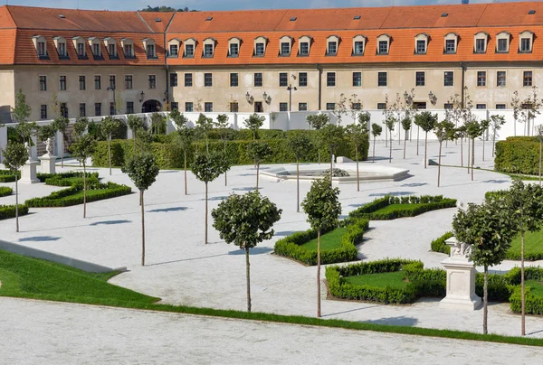 Tuin in kasteel. Bratislava, Slowakije. — Stockfoto