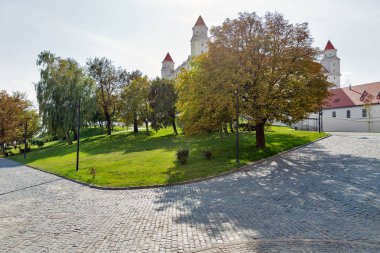 Ortaçağ Kalesi park Bratislava, Slovakya.