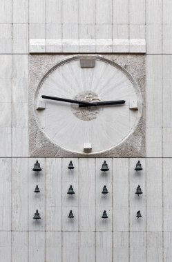 Açık duvar saati Bratislava, Slovakya.