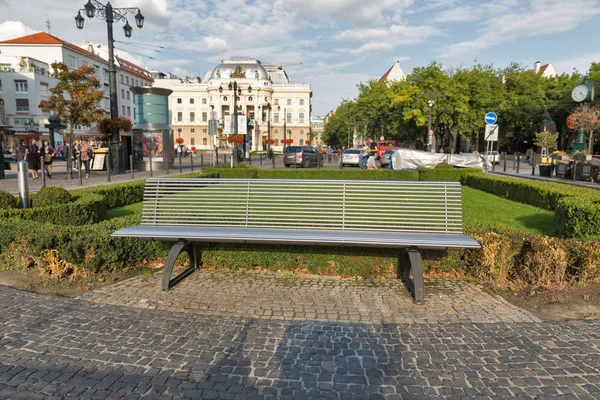 Piazza Hviezdoslavovo a Bratislava, Slovacchia . — Foto Stock