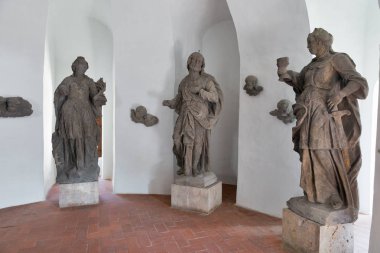 Heykel Fuar eski kale Banska Stiavnica, Slovakya.