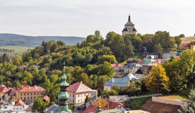 Banska Stiavnica townscape Slovakya.