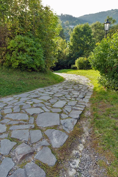 Yol New Castle Banska Stiavnica, Slovakya — Stok fotoğraf