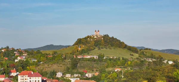 Banska Stiavnica paesaggio urbano in Slovacchia . — Foto Stock