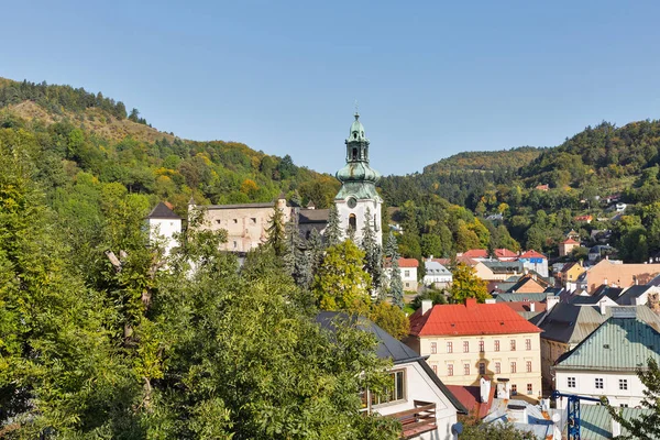 Banska Stiavnica townscape in Slovakia. — Stock Photo, Image