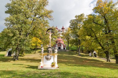Barok Calvary Banska Stiavnica, Slovakya.