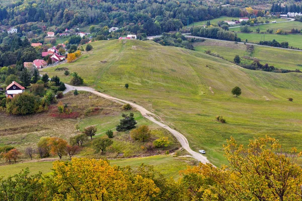 Podzimní krajina Banská Štiavnica, Slovensko. — Stock fotografie