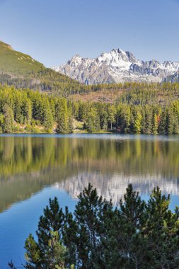 Slovakya manzarada Strbske Lake.
