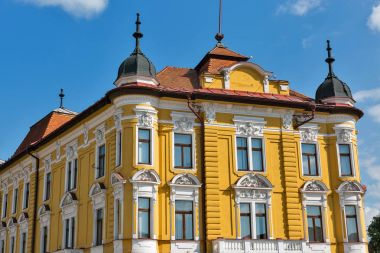 Güzel bina Banska Bystrica, Slovakya.