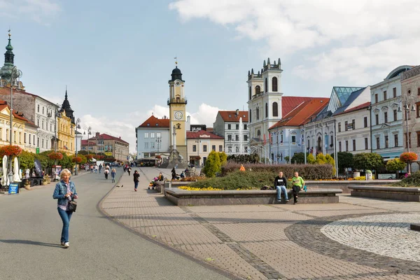 SNP Meydanı Banska Bystrica, Slovakya. — Stok fotoğraf